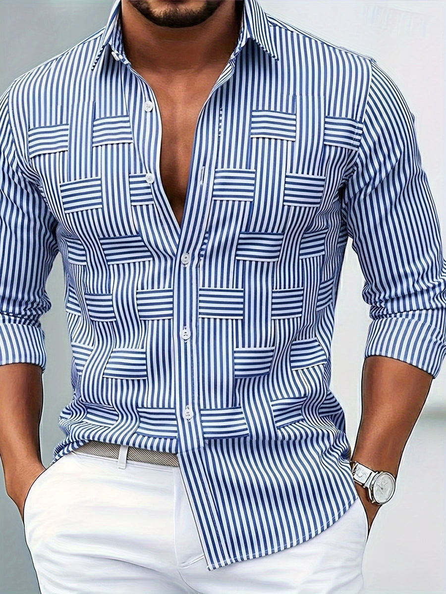 Ericson | Men's Vintage Striped Long-Sleeve Shirt