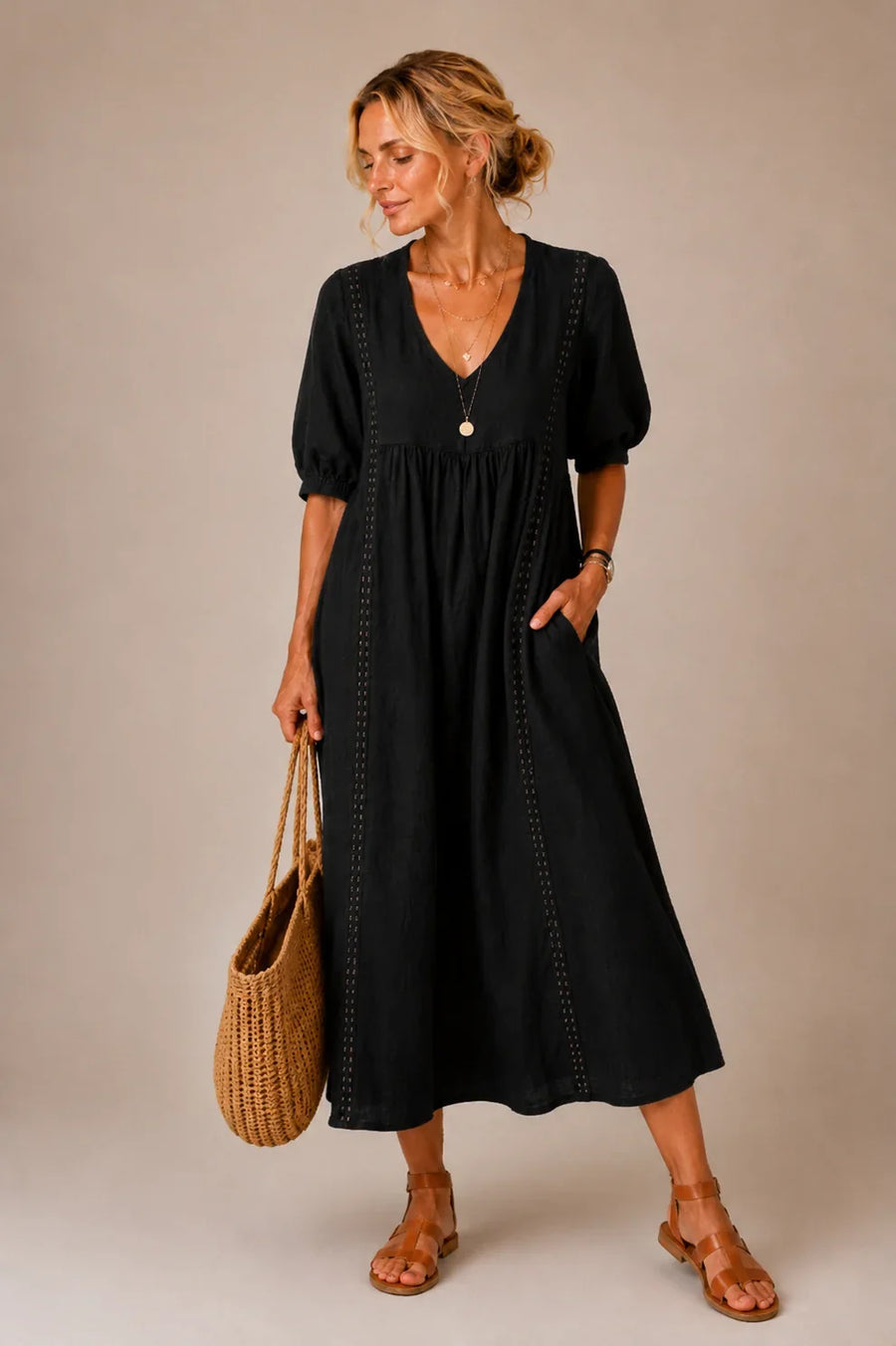 Brooklyn | Tummy-Flattering Midi Dress