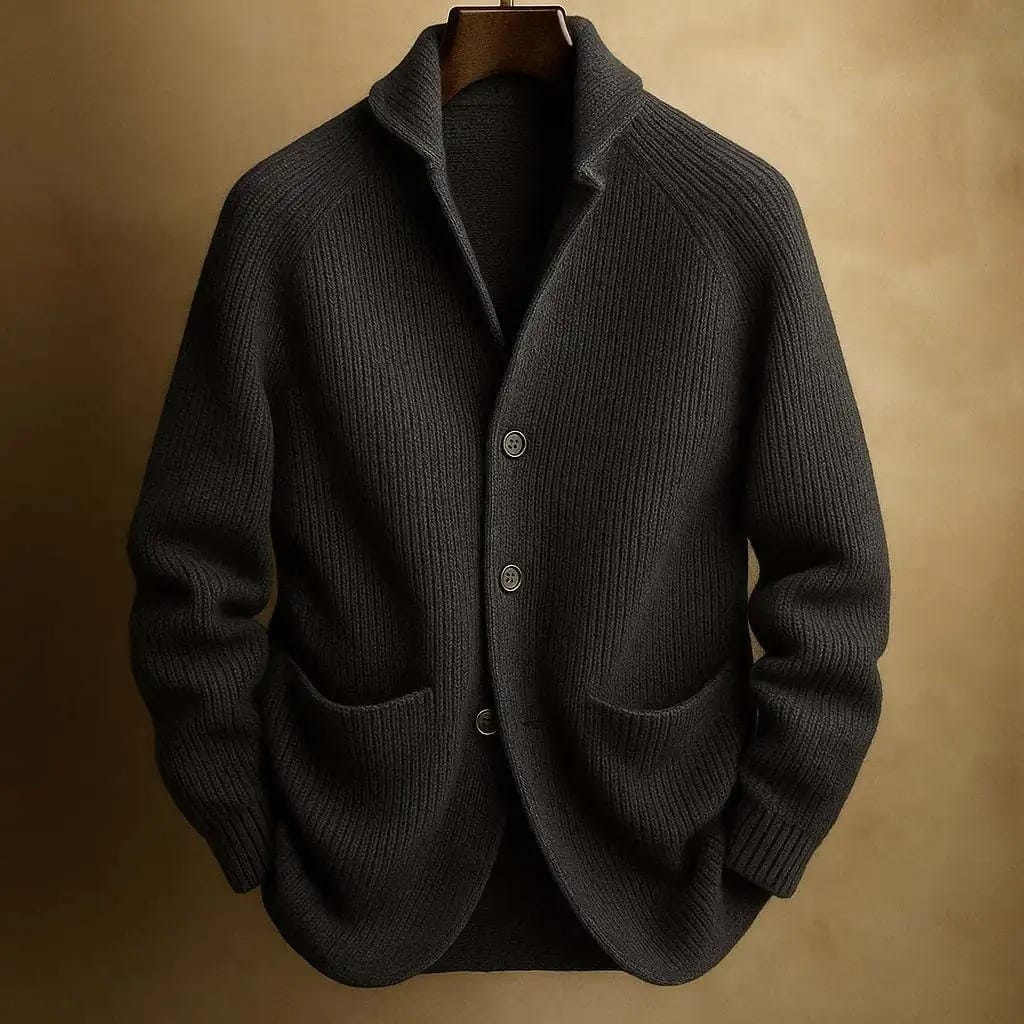 Nolan | Ribbed Button-Front Cardigan