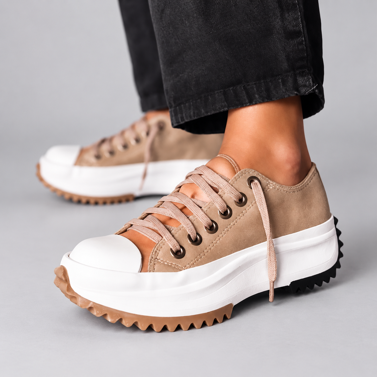 Solene | Platform Lace-Up Sneakers