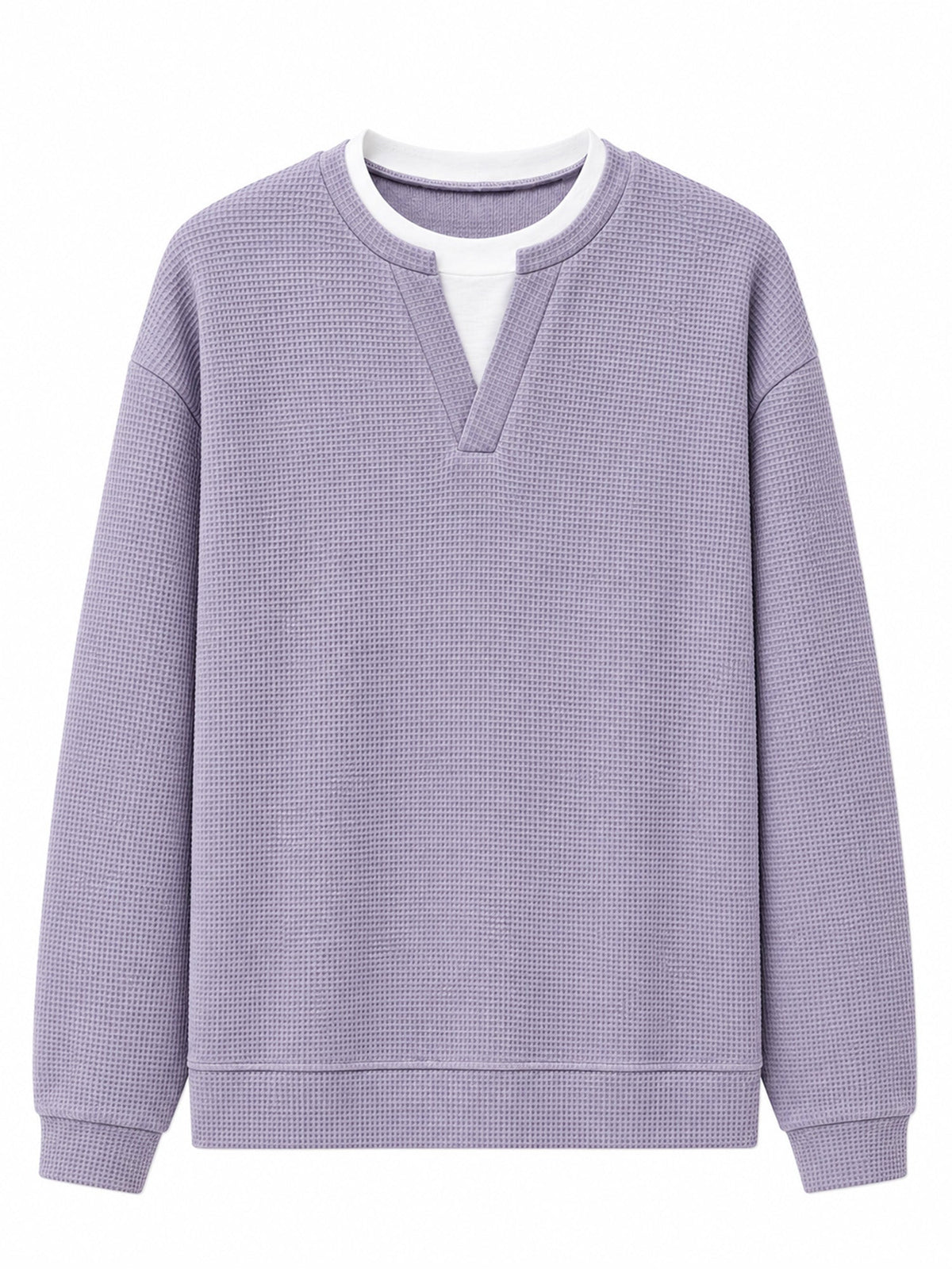 Evander | Layered Waffle Long-Sleeve Shirt
