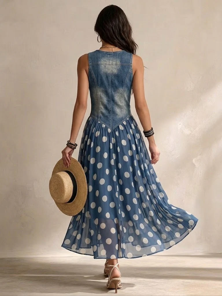 Bianca | Polka Dot Midi Dress