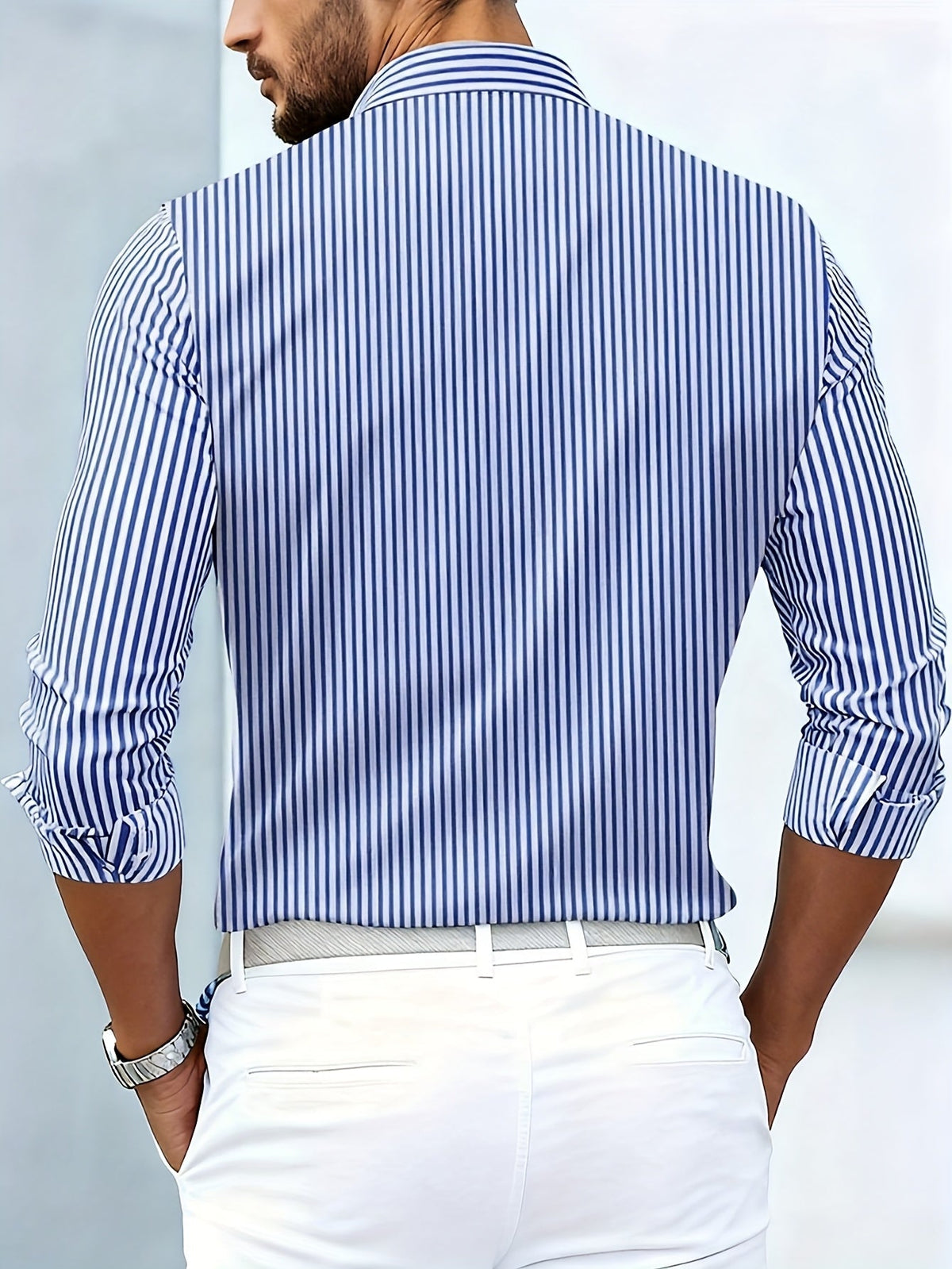 Ericson | Men's Vintage Striped Long-Sleeve Shirt