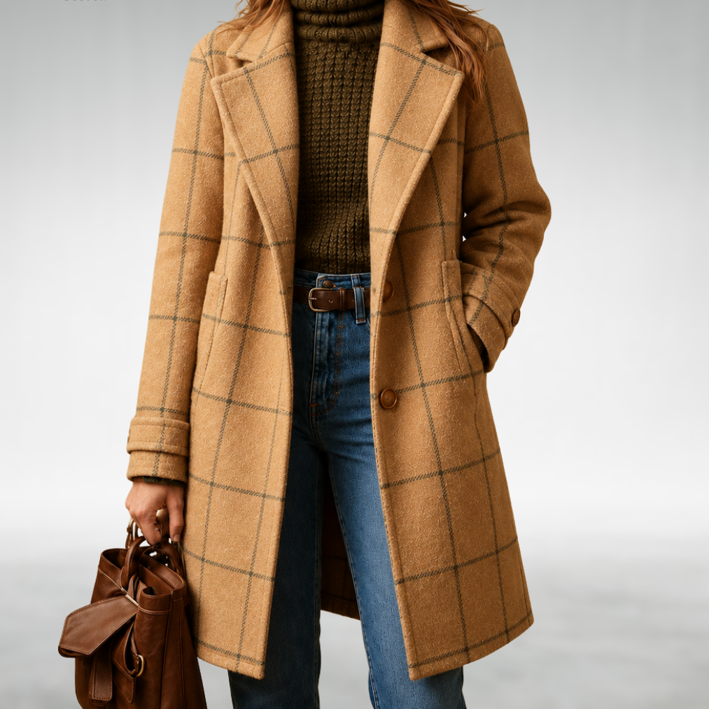 Lauren | Classic Checkered Coat