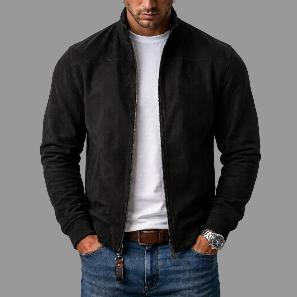 Alden | Textured Bomber Jacket
