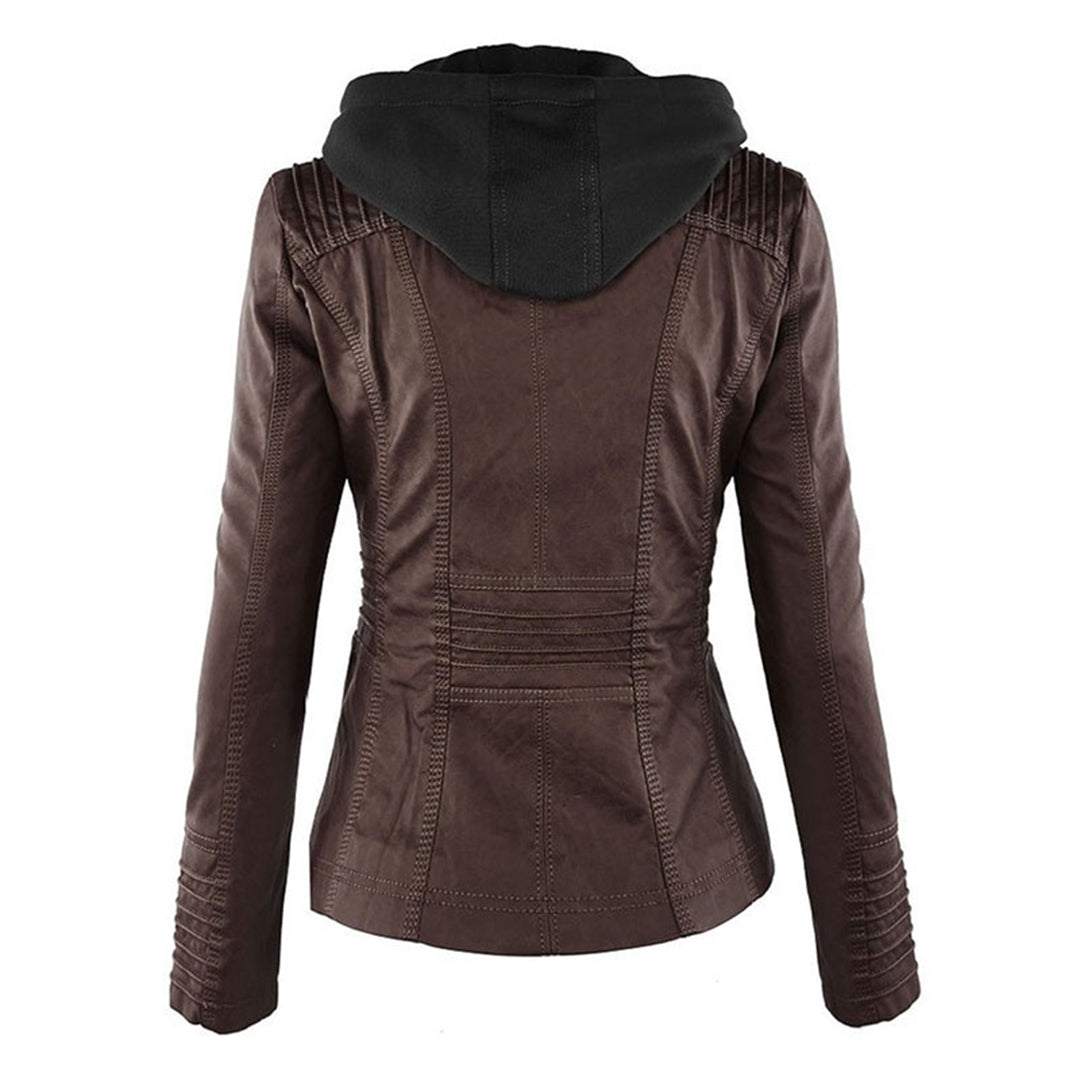 Maelle | Quilted-Shoulder Mid-Season Jacket