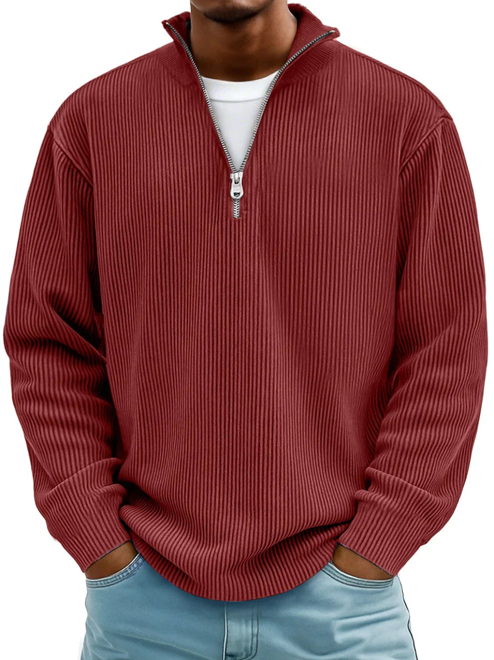 Alan | Zip-Collar Sweater