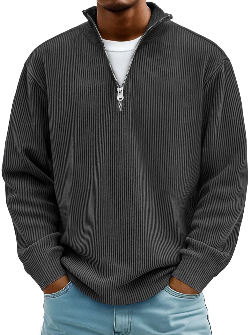 Alan | Zip-Collar Sweater