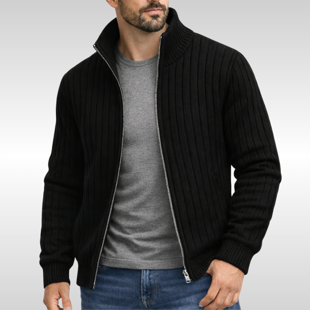Bradley | Classic Zip Cardigan