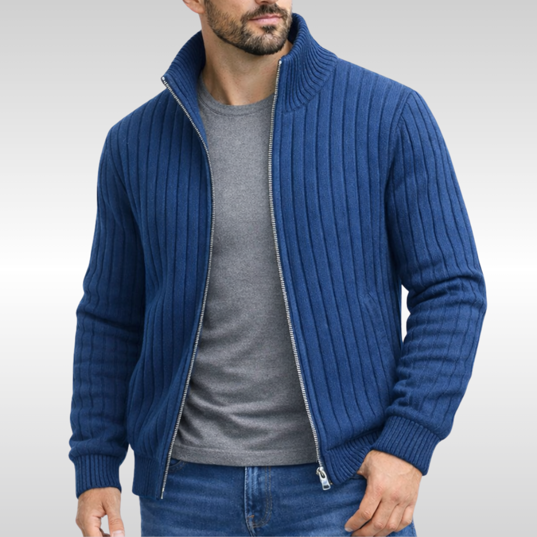 Bradley | Classic Zip Cardigan