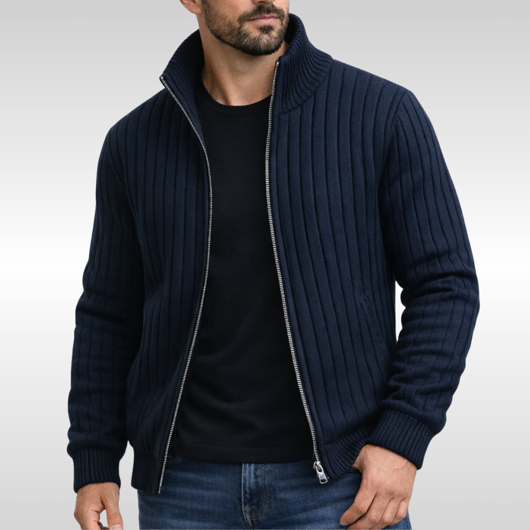 Bradley | Classic Zip Cardigan