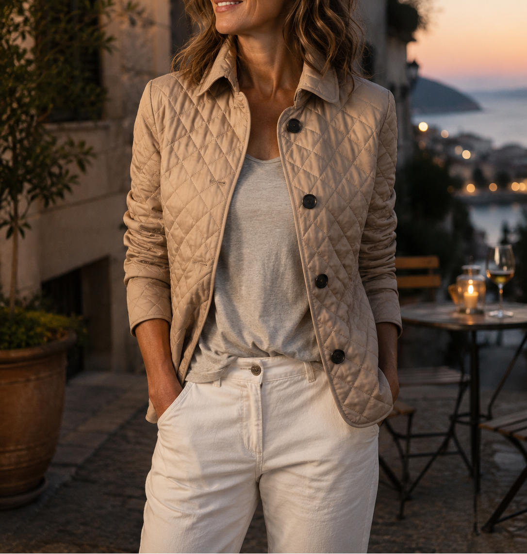 Briony | Quilted Stand-Collar Jacket