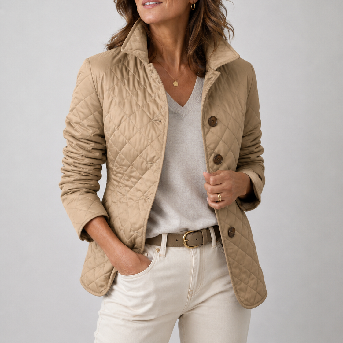 Briony | Quilted Stand-Collar Jacket