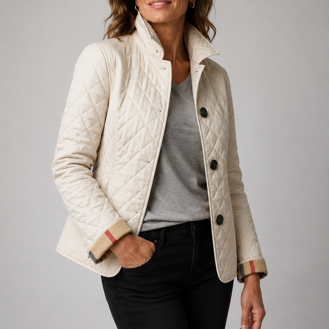 Briony | Quilted Stand-Collar Jacket