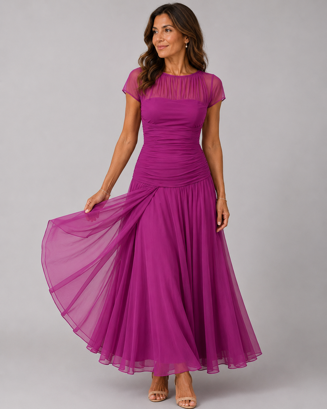Lorenza | Elegant Chiffon Dress