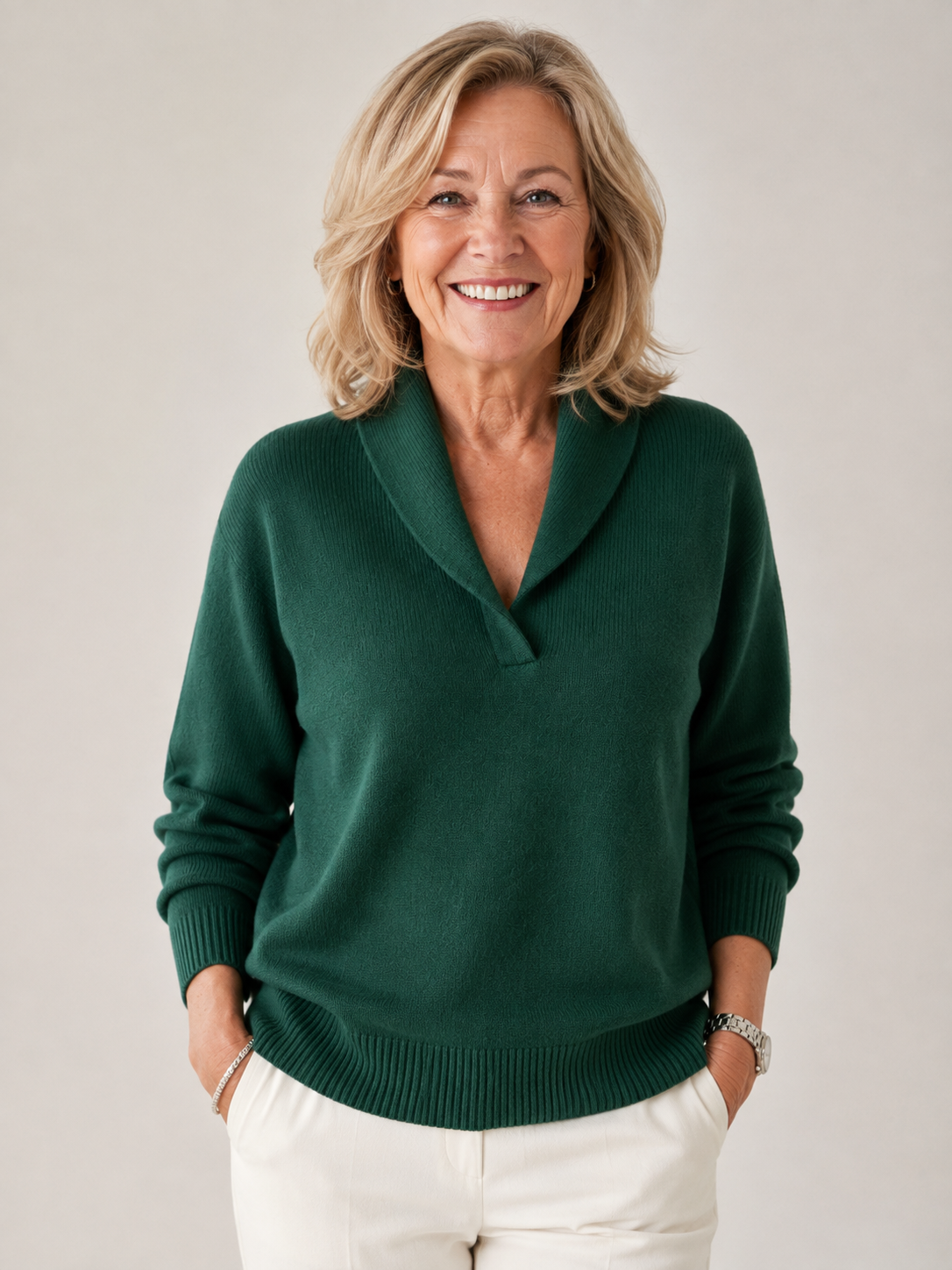 Greta | Shawl Collar Sweater