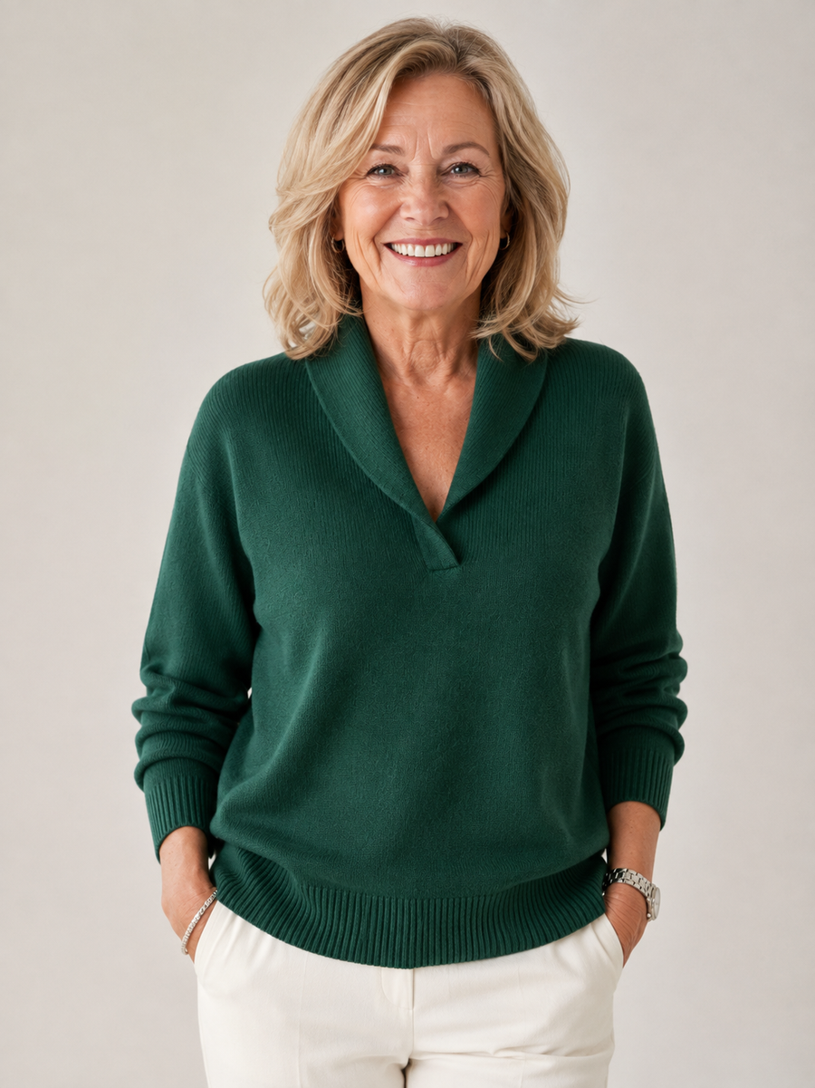 Greta | Shawl Collar Sweater