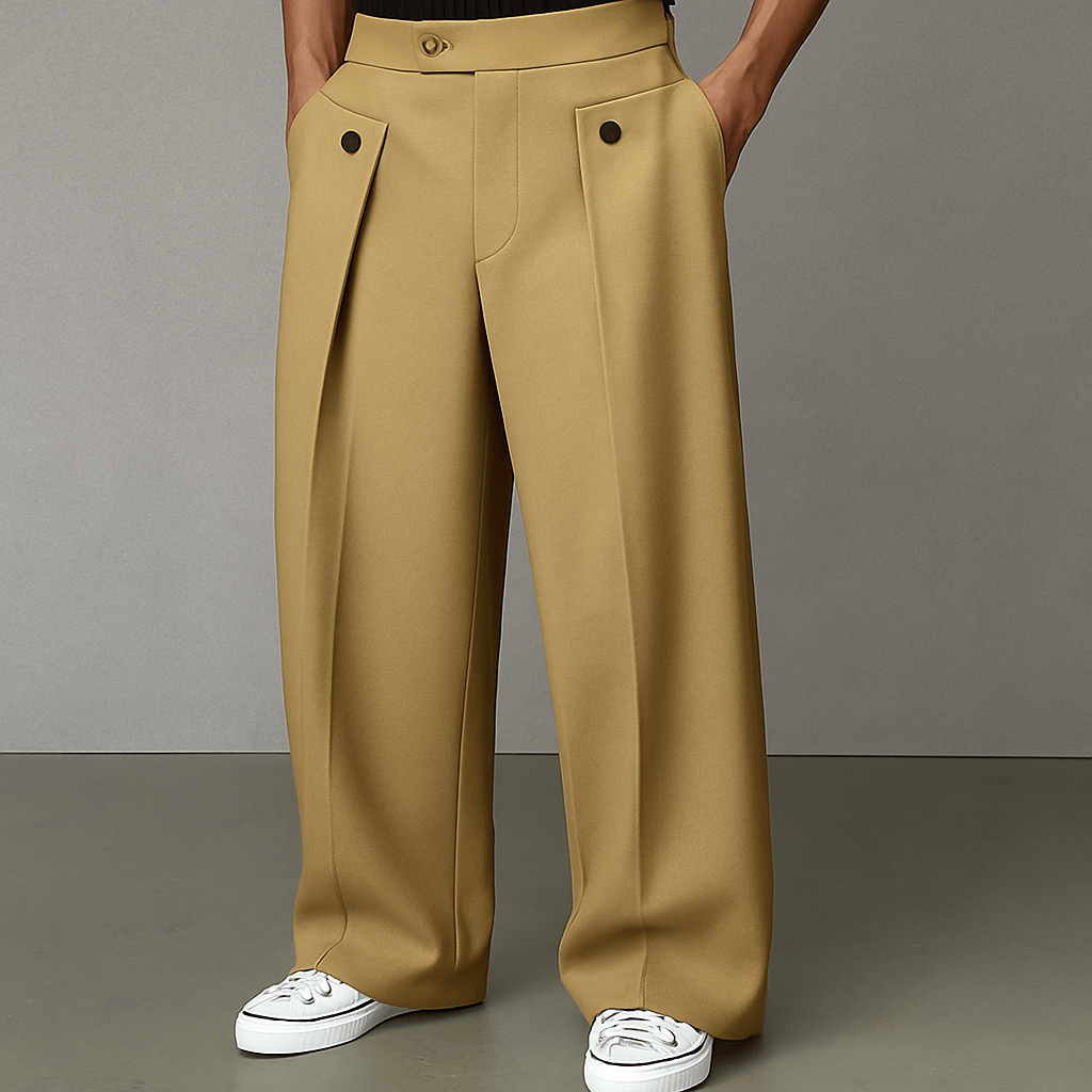 Calder | Drawstring Wide-Leg Pants
