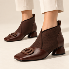 Ottilie | Sculpted Square-Toe Ankle Boots