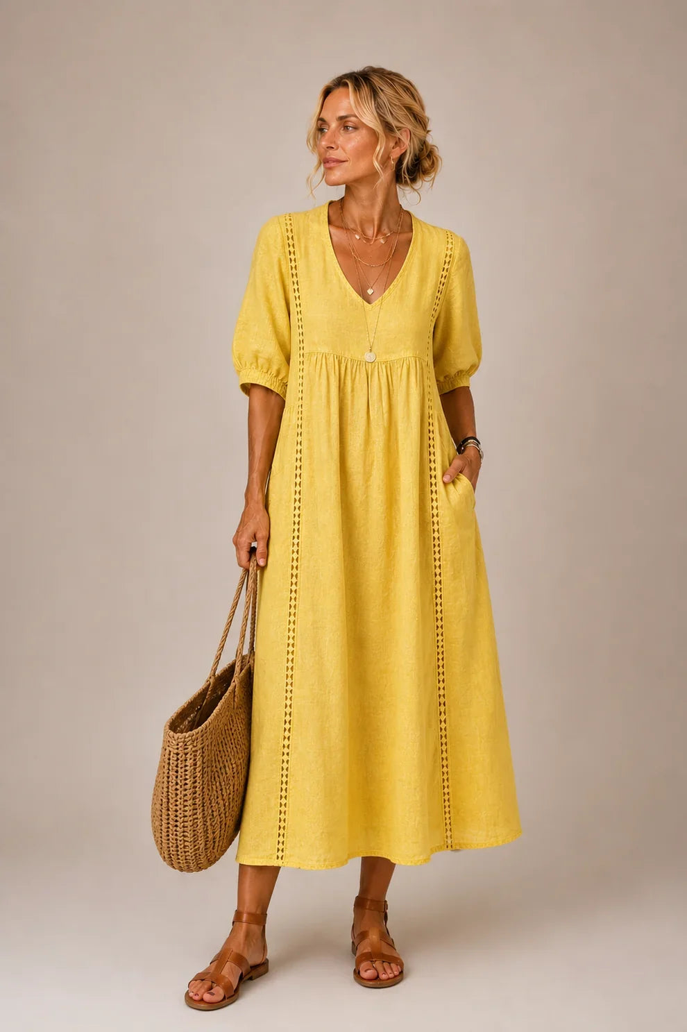 Brooklyn | Tummy-Flattering Midi Dress