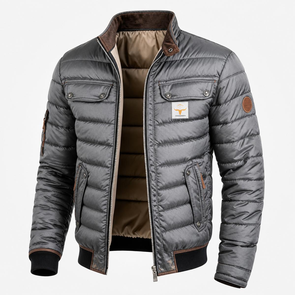 Thierry | Contrast-Collar Vintage Jacket