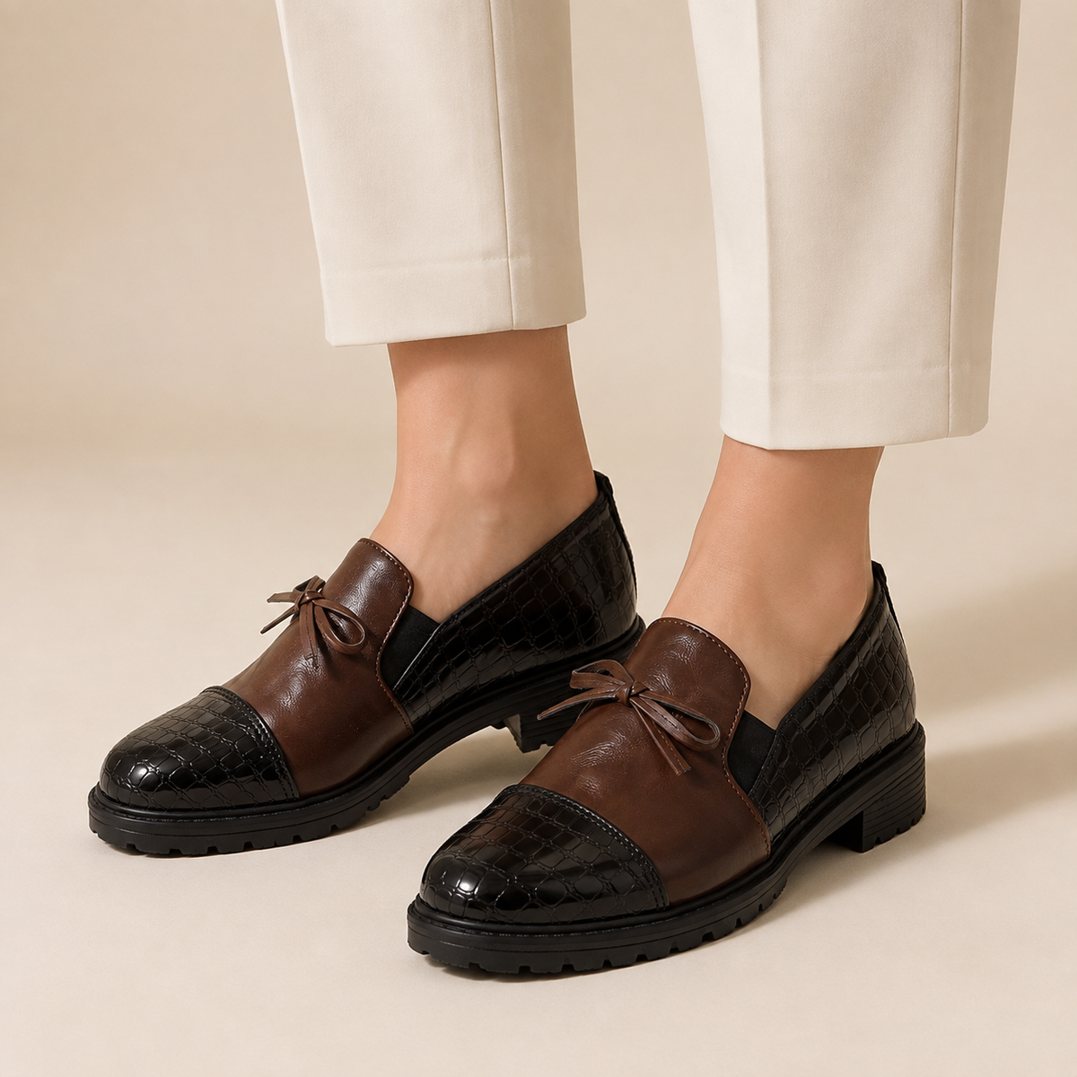 Grace | Patent Cap Toe Comfort Loafers