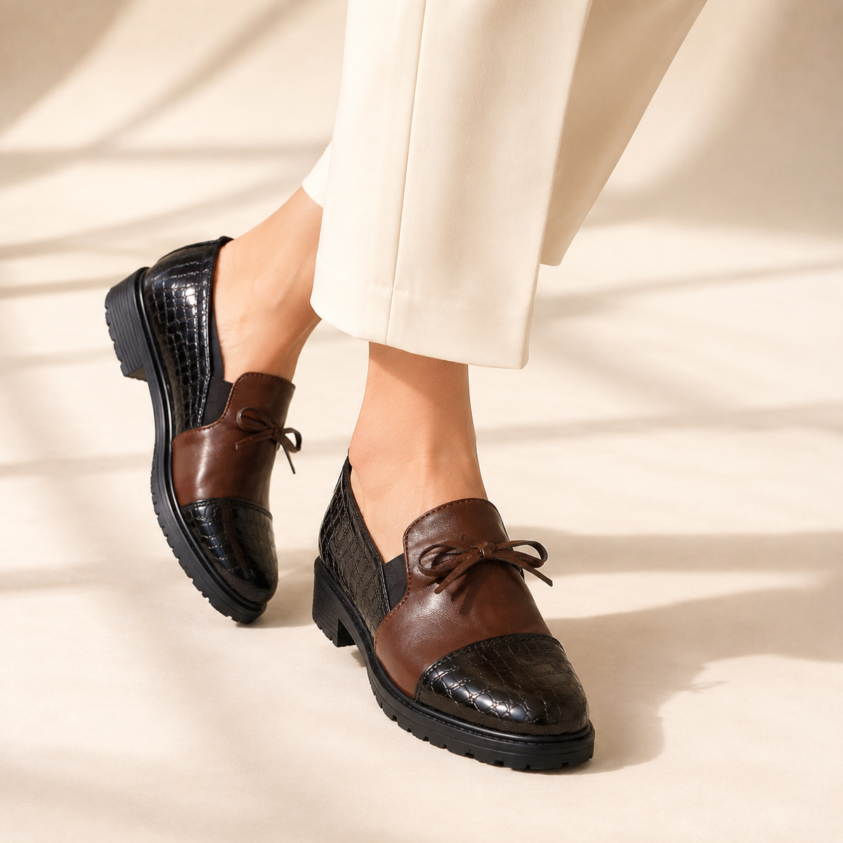 Grace | Patent Cap Toe Comfort Loafers