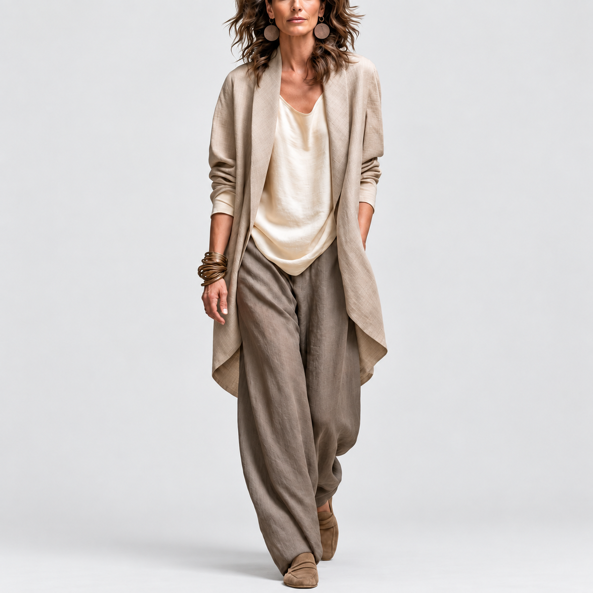 Elowen | Layered Wide-Leg Three-Piece Set