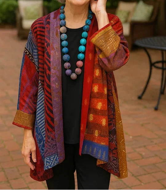 Astrid | Elegant Drape Cotton Cardigan