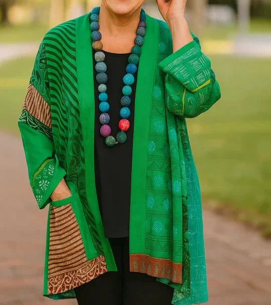 Astrid | Elegant Drape Cotton Cardigan