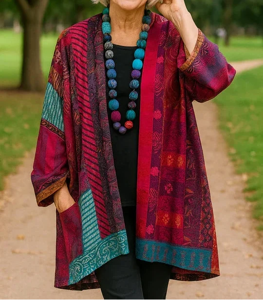 Astrid | Elegant Drape Cotton Cardigan