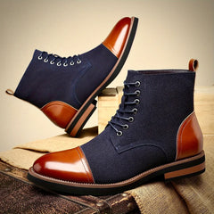 Weston | Cap-Toe Lace-Up Ankle Boots