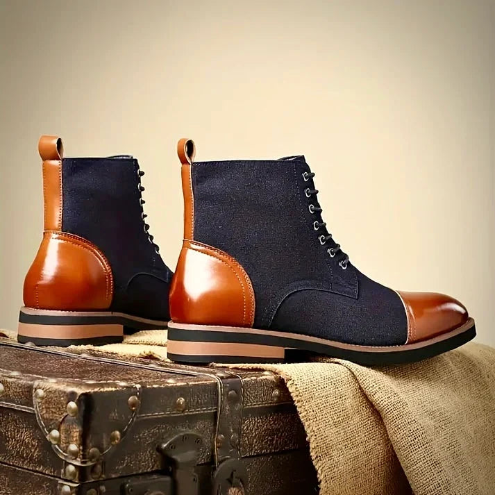 Weston | Cap-Toe Lace-Up Ankle Boots