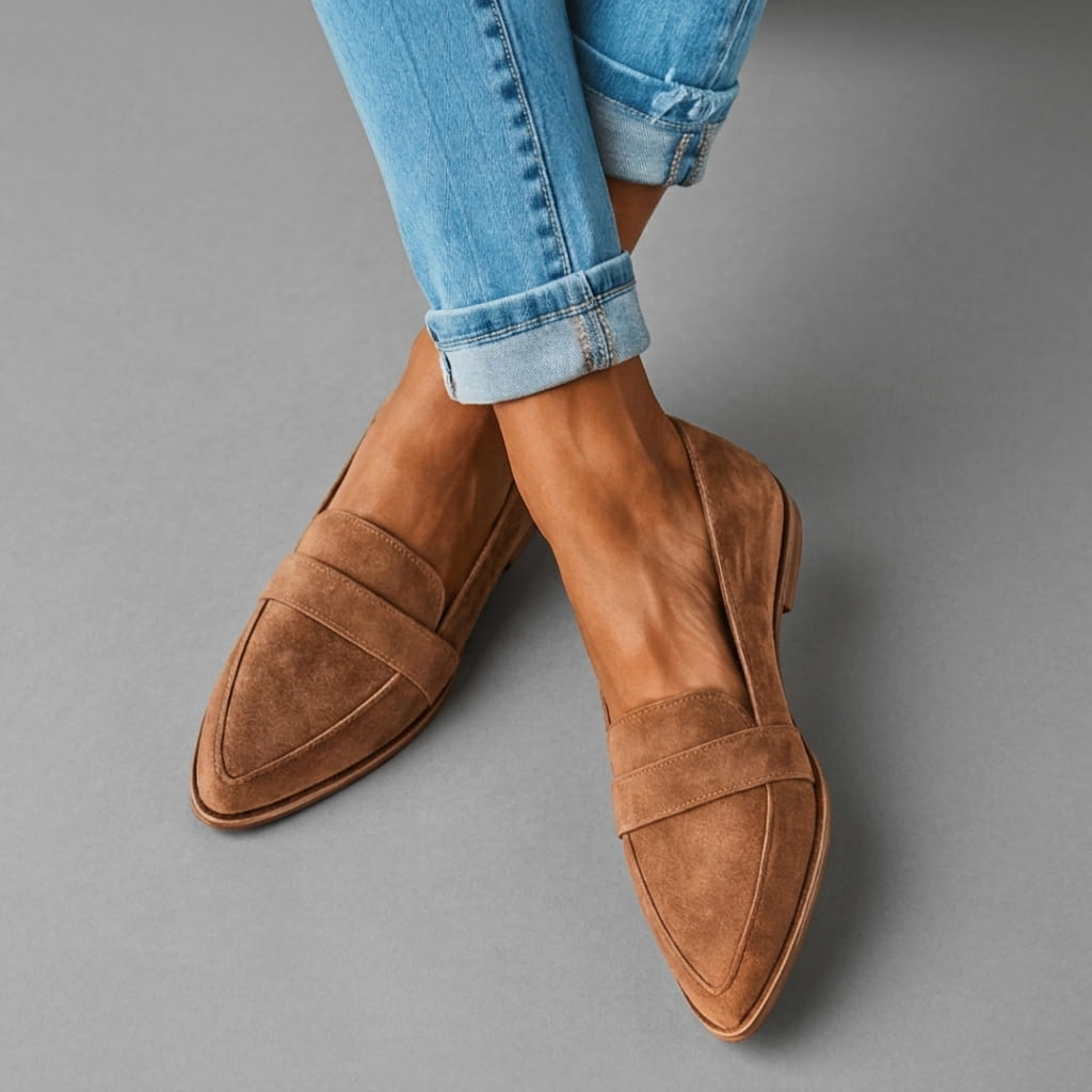 Alina | Pointed-Toe Low-Heel Loafers