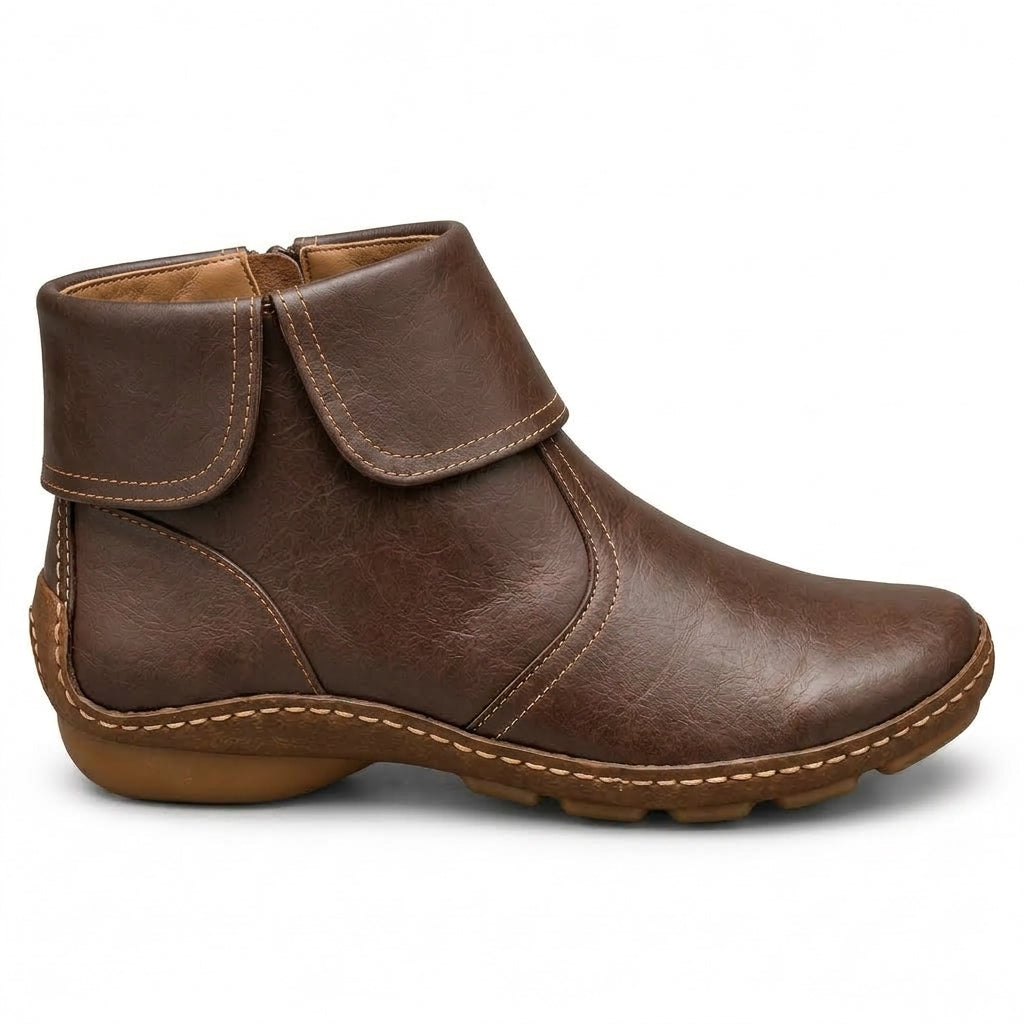 Sienna | Side-Zip Round-Toe Ankle Boots