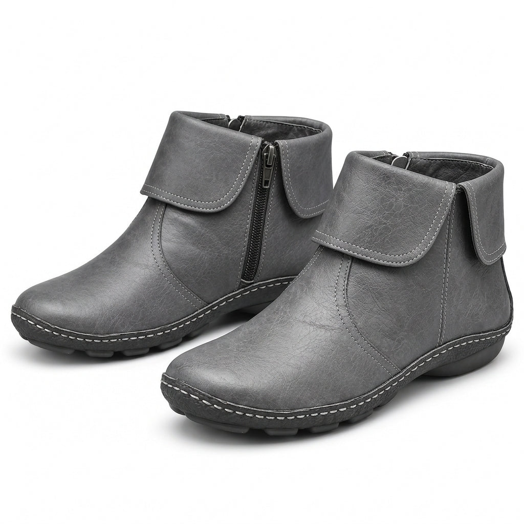 Sienna | Side-Zip Round-Toe Ankle Boots