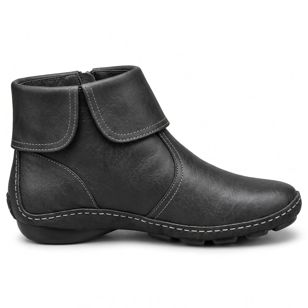 Sienna | Side-Zip Round-Toe Ankle Boots