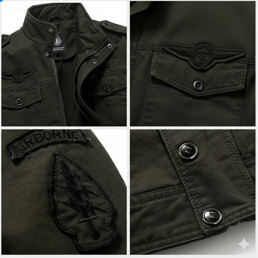 Gideon | Stand-Collar Utility Jacket
