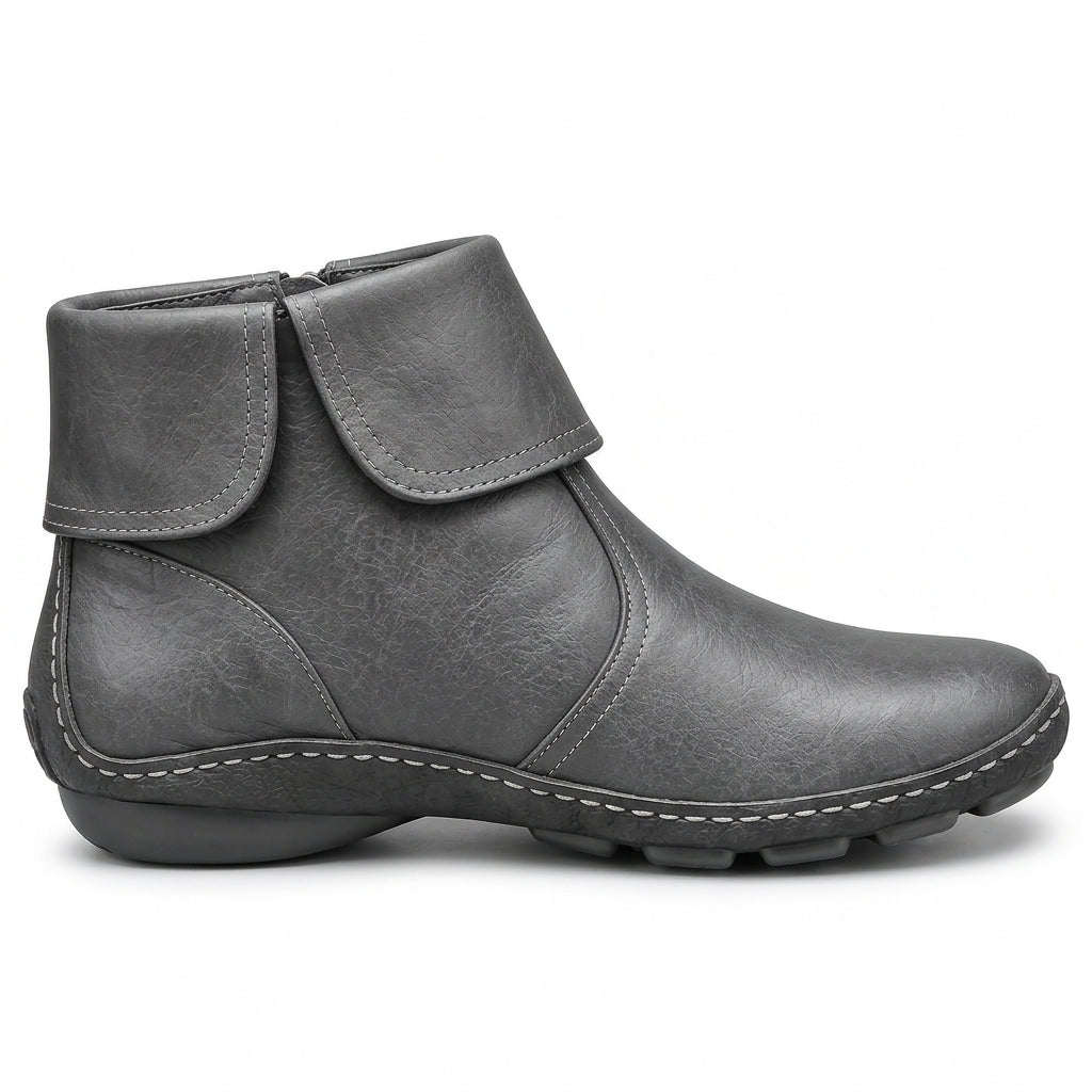 Sienna | Side-Zip Round-Toe Ankle Boots