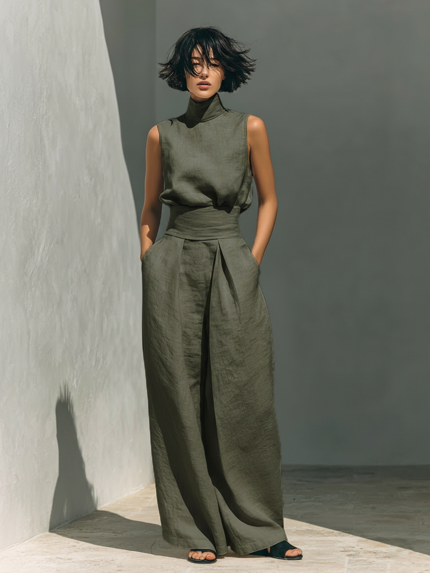 Elaran | Perfectly Fitted Minimalist Tank & Pants Set