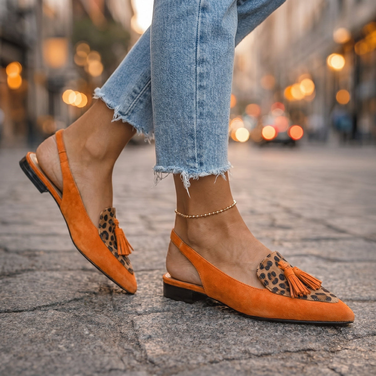 Eleanor | Strapped Tassel Sandals