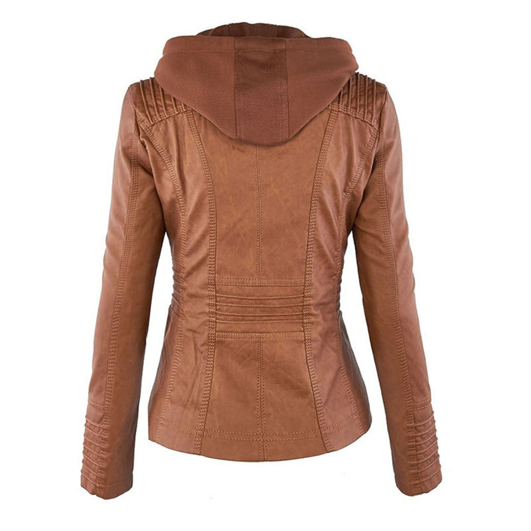 Maelle | Quilted-Shoulder Mid-Season Jacket