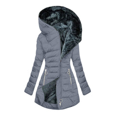 Mirena | Hooded Quilted Long Winter Coat