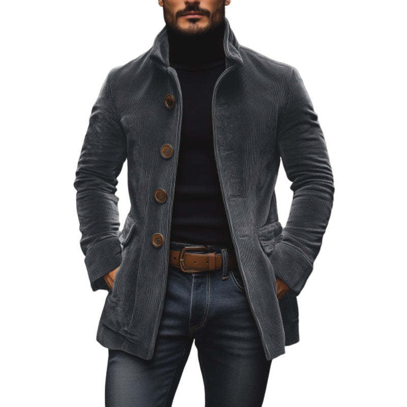 Marius | Textured Stand-Collar Jacket