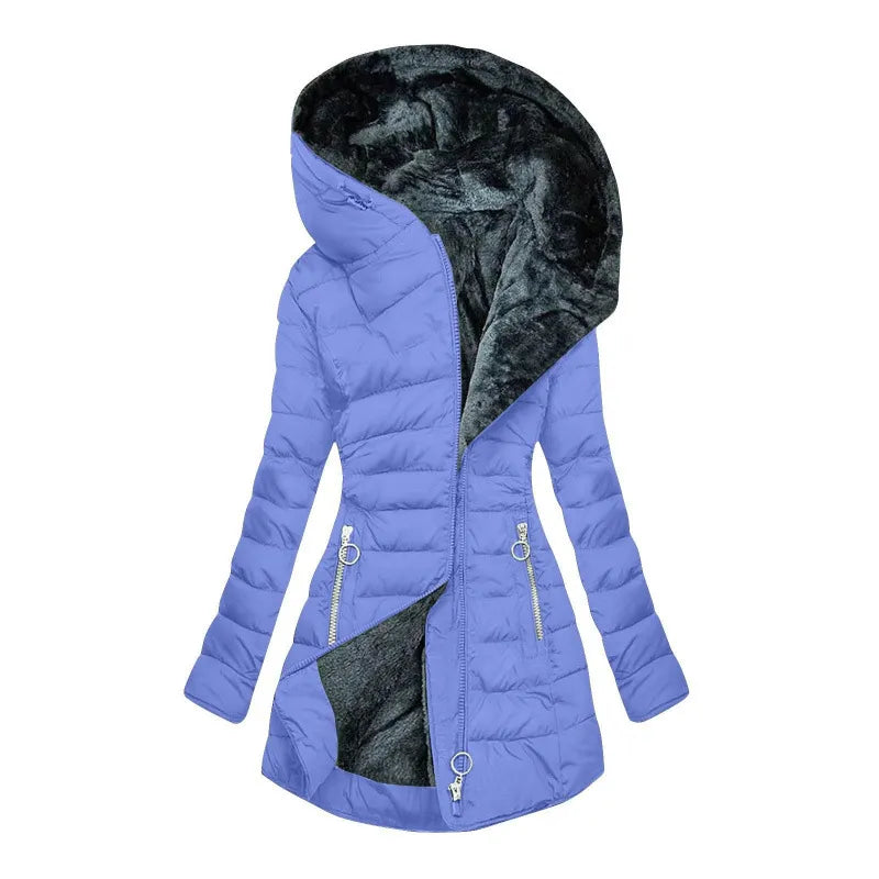 Mirena | Hooded Quilted Long Winter Coat