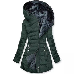 Mirena | Hooded Quilted Long Winter Coat