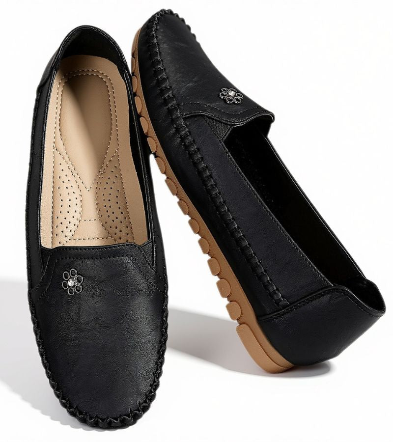 Mireya | Floral-Detail Slip-On Loafers