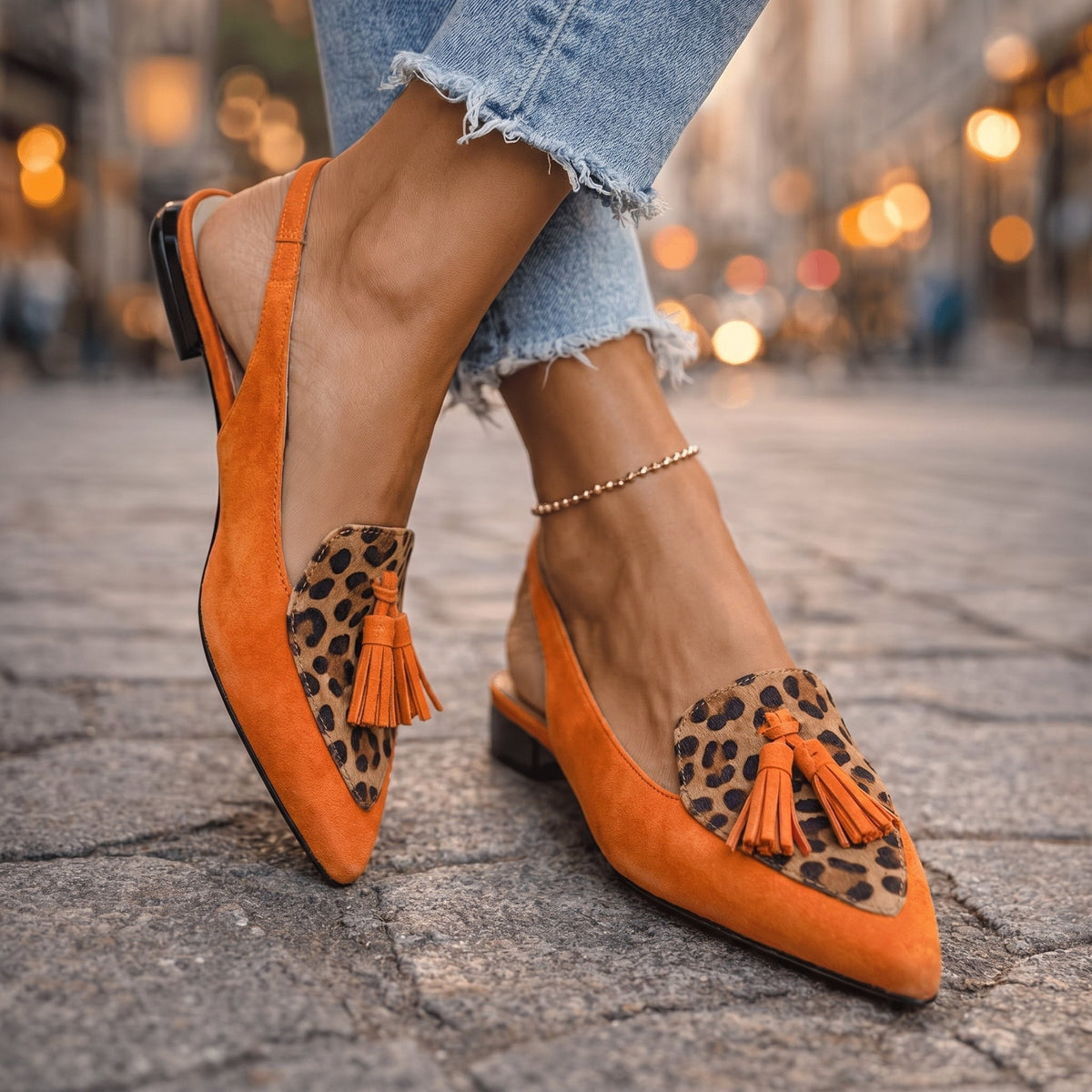 Eleanor | Strapped Tassel Sandals