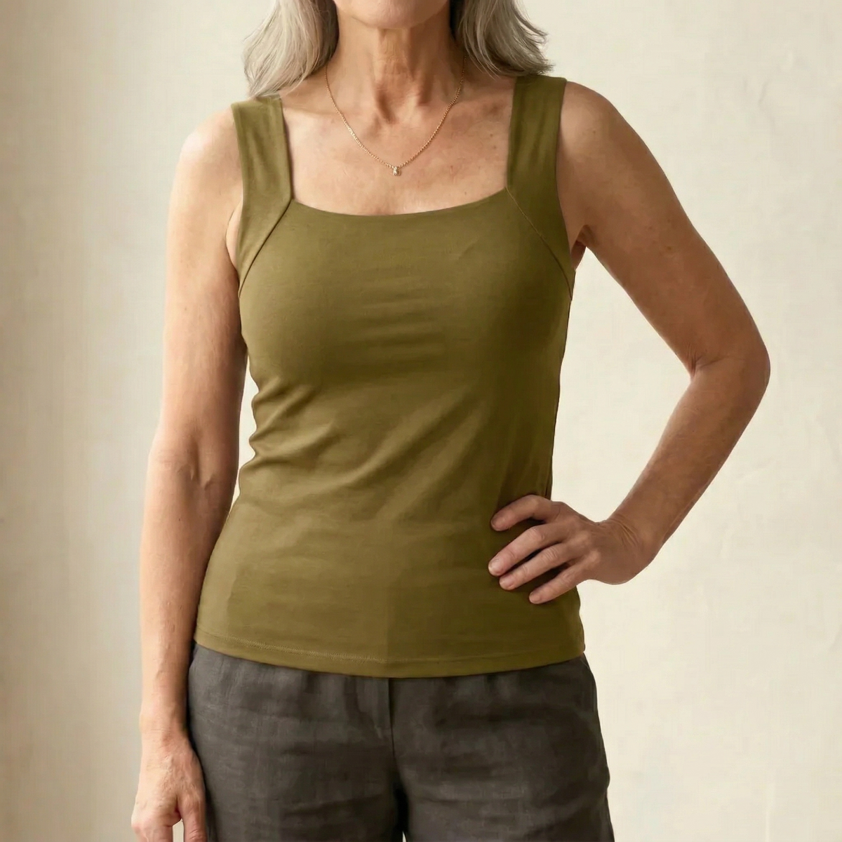 Roxanne | Built In Comfort Bra Tank Top