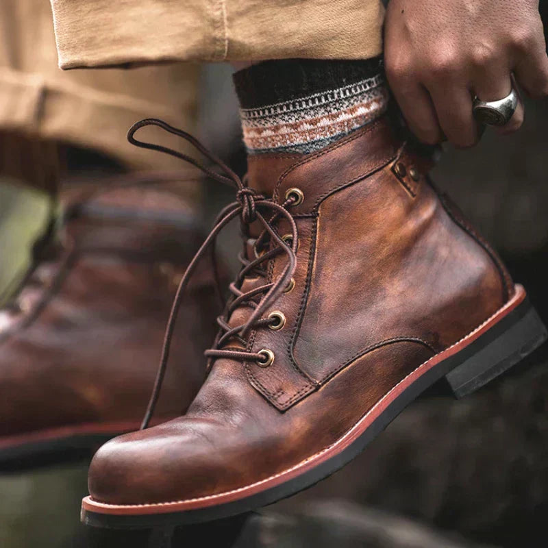 Dylan | Men’s Retro Round-Toe Boots